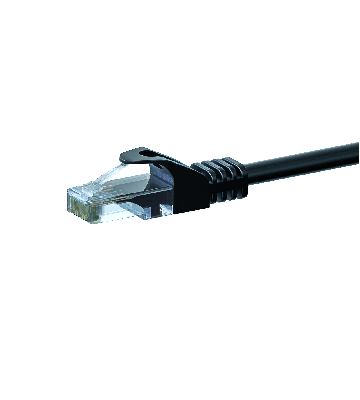 CAT 6 Netzwerkkabel U/UTP - 1,50 Meter - Schwarz - CCA