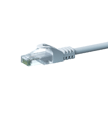 CAT 6 Netzwerkkabel U/UTP - 0,25 Meter - Weiß - CCA