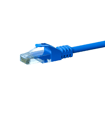 CAT 6 Netzwerkkabel U/UTP - 0,25 Meter - Blau - CCA