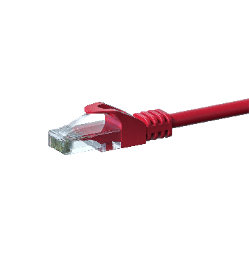 CAT 6 Netzwerkkabel U/UTP - 1 Meter - Rot - CCA