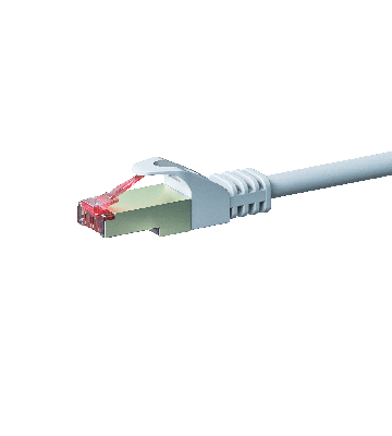 CAT 6 Netzwerkkabel LSOH - S/FTP - 0,50 Meter - Weiß