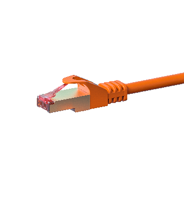 CAT 6 Netzwerkkabel LSOH - S/FTP - 7,50 Meter - Orange
