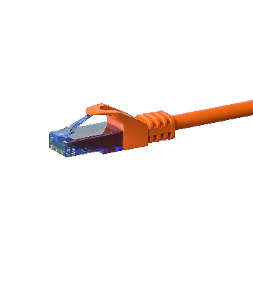 CAT6a Netzwerkkabel 100% Kupfer - U/UTP - 1,50 Meter - Orange
