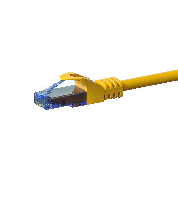 CAT6a Netzwerkkabel 100% Kupfer - U/UTP - 20 Meter - Gelb