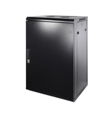18 HE Serverschrank, Wandgehäuse, mit Metalltür (BxTxH) 600 x 450 x 900mm