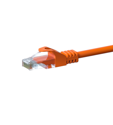 CAT5e Netzwerkkabel, U/UTP, 2 meter, Orange, 100% Kupfer