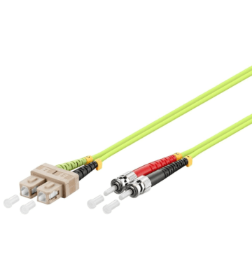 Glasfaserkabel SC-ST OM5 Duplex Patchkabel –1 Meter