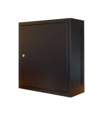3HE Wandschrank mit Metalltür 185mm tief