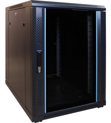 15 HE, kleiner Serverschrank, mit Glastür (BxTxH) 600 x 800 x 860mm