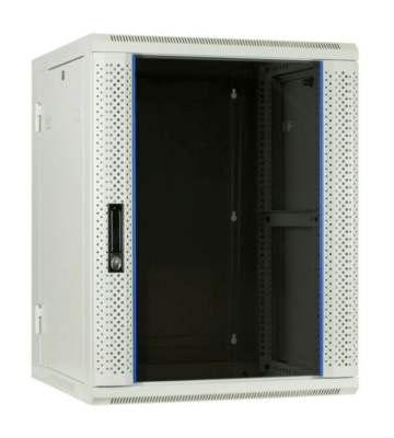 22 HE Serverschrank, wendbares Wandgehäuse mit Glastür (BxTxH) 600 x 600 x 1100mm