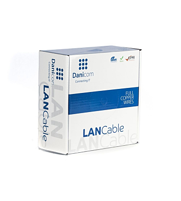 DANICOM CAT7 S/FTP 50m Außenkabel Starrleiter - PE (Fca)