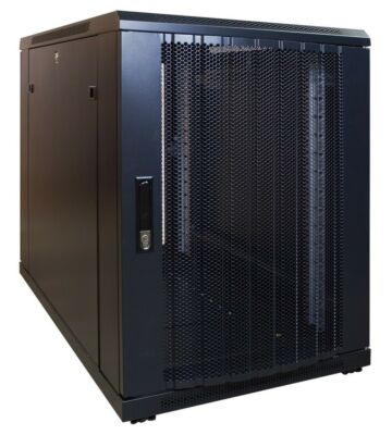15 HE, kleiner Serverschrank, mit perforierter Fronttür (BxTxH) 600 x 1000 x 860 mm