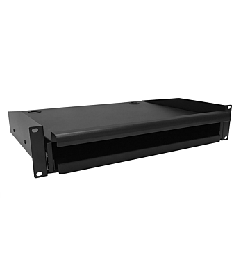 19” Ausziehbarer Tastaturboden, maximales Gewicht 18 KG – 2 HE