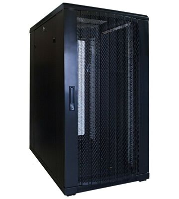 22 HE 19” Serverschrank, mit perforierter Fronttür (BxTxH) 600 x 800 x 1200mm