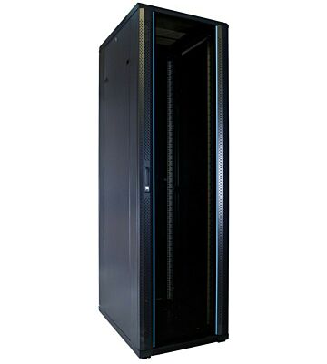 42 HE 19” Serverschrank, mit Glastür (BxTxH) 600 x 800 x 2000mm