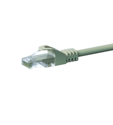 CAT5e Netzwerkkabel, U/UTP, 7,50 meter, Grau, 100% Kupfer