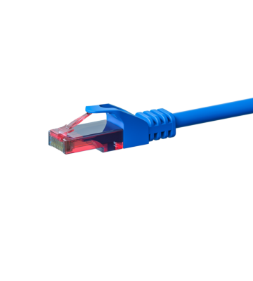CAT6 Netzwerkkabel, U/UTP, 0,15 Meter, Blau, 100% Kupfer