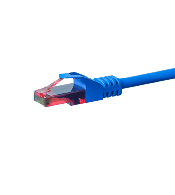 CAT6 Netzwerkkabel, U/UTP, 50 Meter, Blau, 100% Kupfer