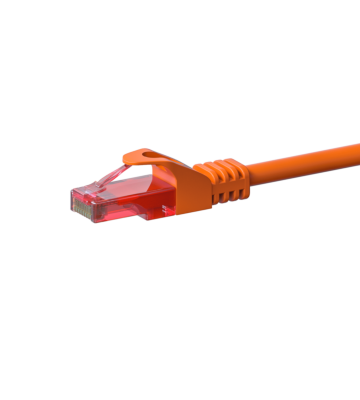 CAT6 Netzwerkkabel, U/UTP, 0.50 meter, Orange, 100% Kupfer
