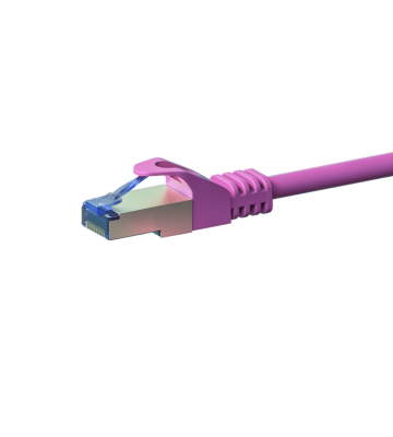 CAT 6a Netzwerkkabel LSOH - S/FTP - 1 Meter - Rosa