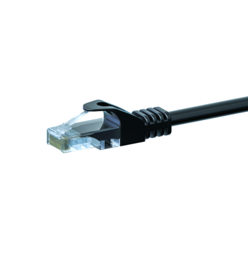 CAT 5e Netzwerkkabel U/UTP – 1 Meter - Schwarz - CCA