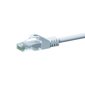 CAT 5e Netzwerkkabel U/UTP – 1 Meter - Weiß - CCA