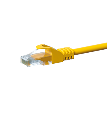 CAT 5e Netzwerkkabel U/UTP – 20 Meter - Gelb - CCA