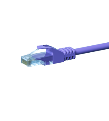 CAT 5e Netzwerkkabel U/UTP – 7,50 Meter - Violett - CCA