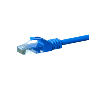 CAT 6 Netzwerkkabel U/UTP - 0,25 Meter - Blau - CCA