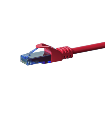 CAT6a Netzwerkkabel 100% Kupfer - U/UTP - 0,50 Meter - Rot