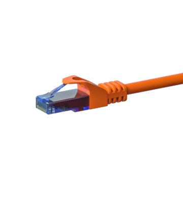 CAT6a Netzwerkkabel 100% Kupfer - U/UTP - 7,50 meter - Orange