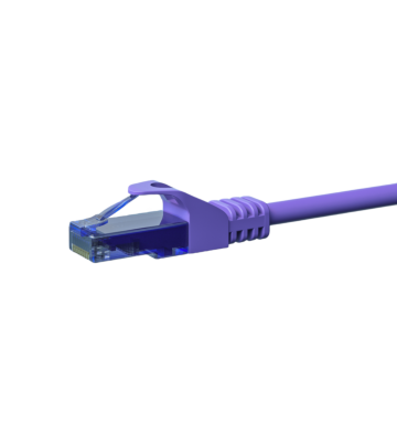 CAT6a Netzwerkkabel 100% Kupfer - U/UTP - 20 Meter - Violett