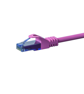 CAT6a Netzwerkkabel 100% Kupfer - U/UTP - 30 Meter - Rosa