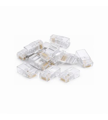 DANICOM UTP RJ45 CAT6a Netzwerkstecker - für Starrleiter - 10 Stück