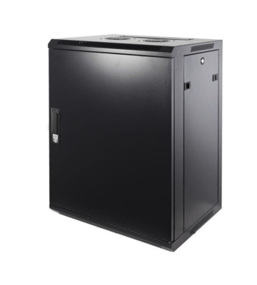 15 HE Serverschrank, Wandgehäuse, mit Metalltür (BxTxH) 600 x 600 x 770mm