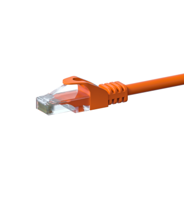 CAT 6 Netzwerkkabel U/UTP - 2 Meter - Orange - CCA