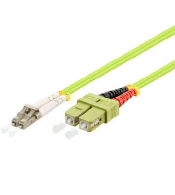 Glasfaserkabel LC-SC OM5 Duplex Patchkabel – 1,5 Meter