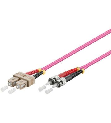 Glasfaserkabel SC-ST OM4 Duplex Patchkabel – 0.5 Meter