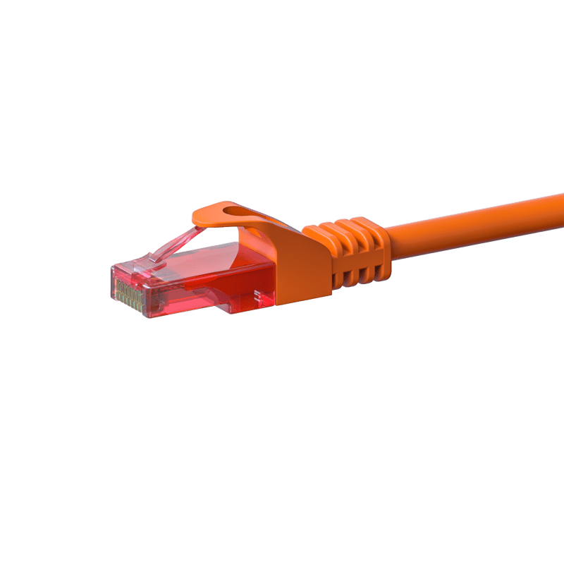 CAT6 Netzwerkkabel 100% Kupfer - U/UTP - 2 Meter - Orange