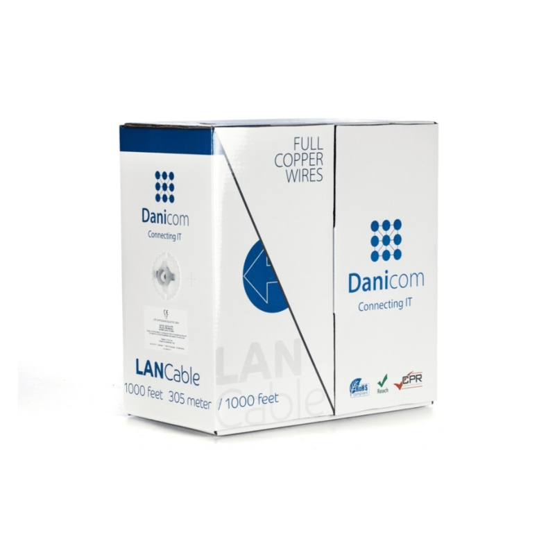 DANICOM CAT6 100% Kupfer UTP 305m Starrleiter - LSZH (Cca)
