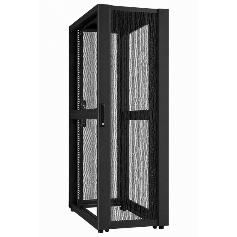 48 HE 19” Datacenter Serverschrank, mit perforierter Fronttür (BxTxH) 800 x 1200 x 2250mm