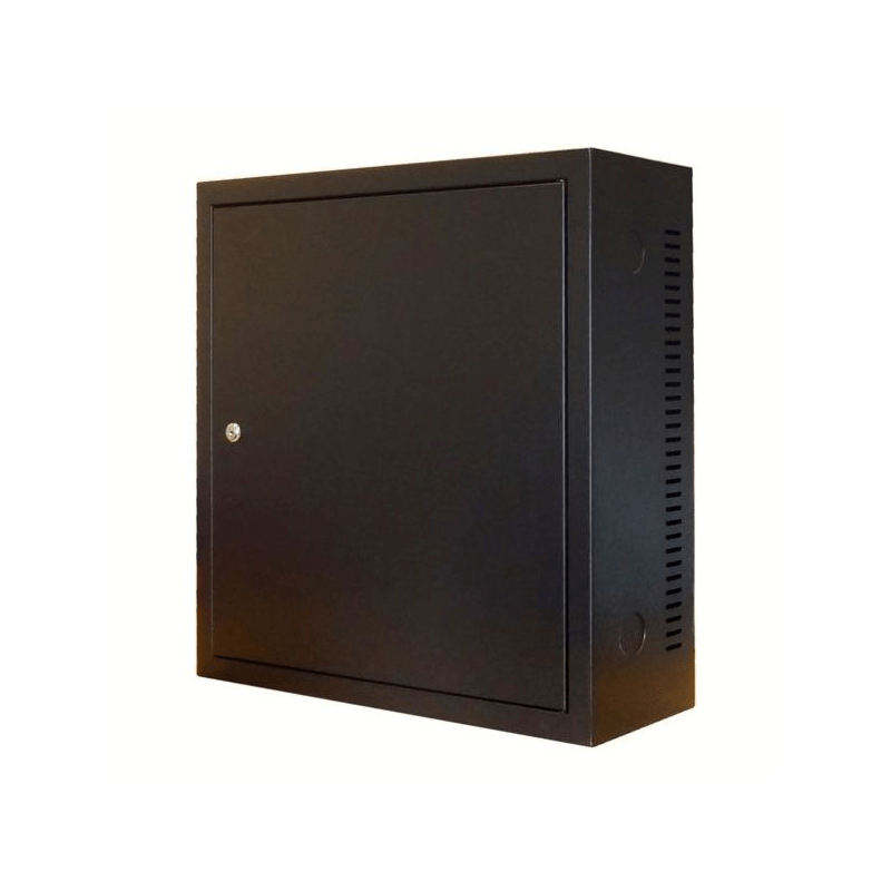 3HE Wandschrank mit Metalltür 185mm tief