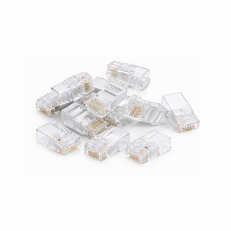 DANICOM UTP RJ45 CAT5e Netzwerkstecker - für Flexibele und starrleiter Kabel - 10 Stück