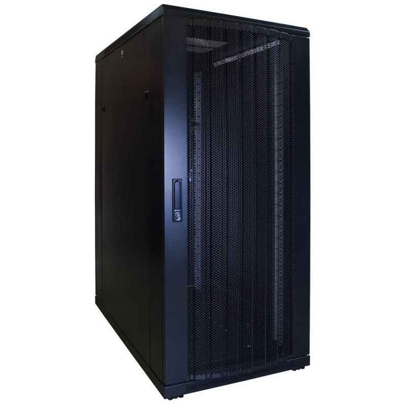 27 HE 19” Serverschrank, mit perforierter Fronttür (BxTxH) 600 x 1000 x 1400mm