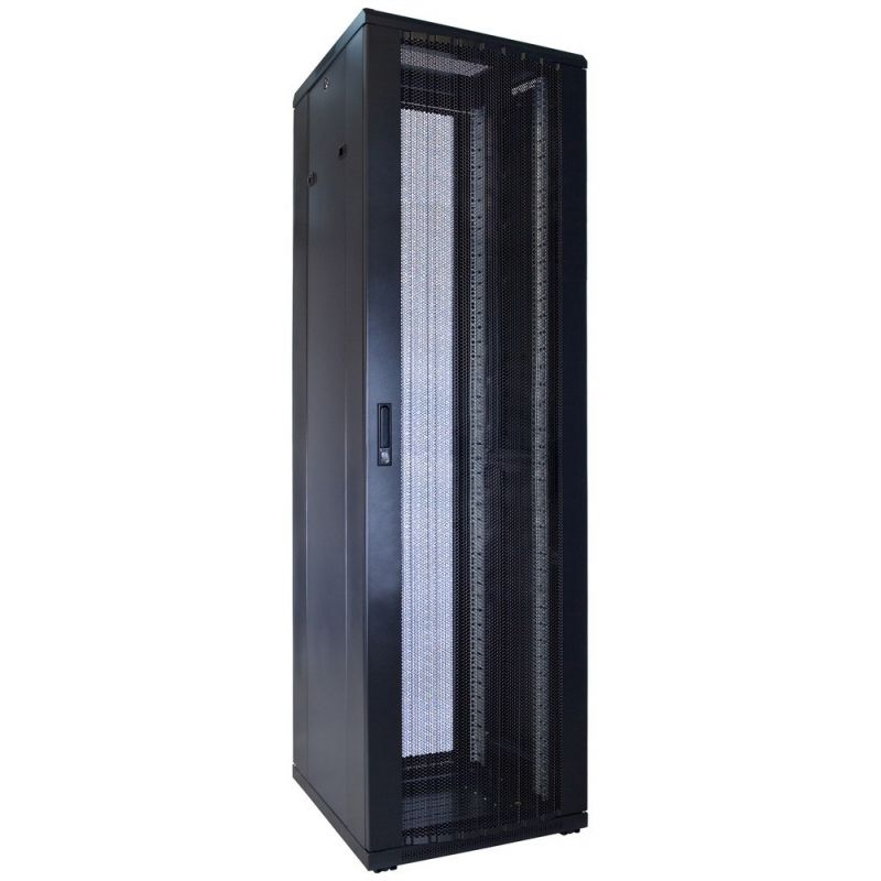 42 HE 19” Serverschrank, mit perforierter Fronttür (BxTxH) 600 x 600 x 2000mm
