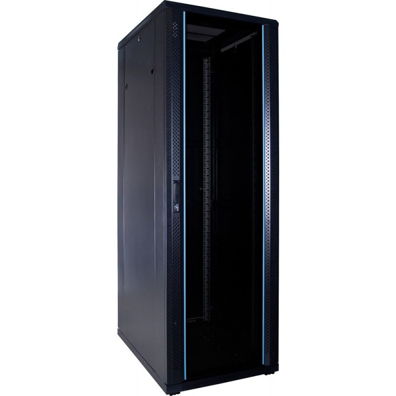 37 HE 19” Serverschrank, mit Glastür (BxTxH) 600 x 800 x 1800mm