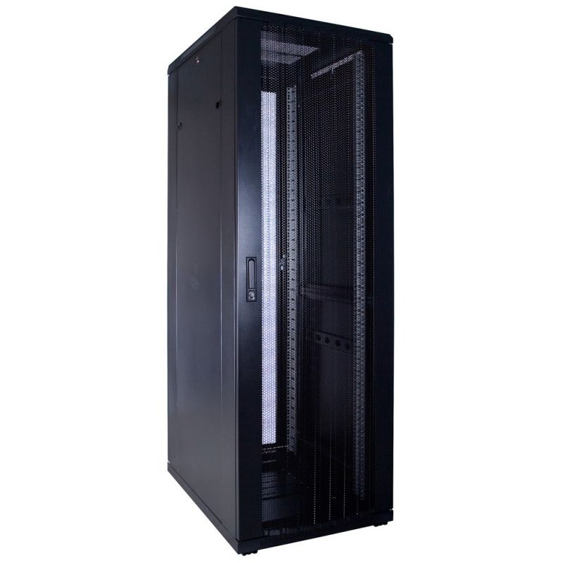 37 HE 19” Serverschrank, mit perforierter Fronttür (BxTxH) 600 x 800 x 1800mm