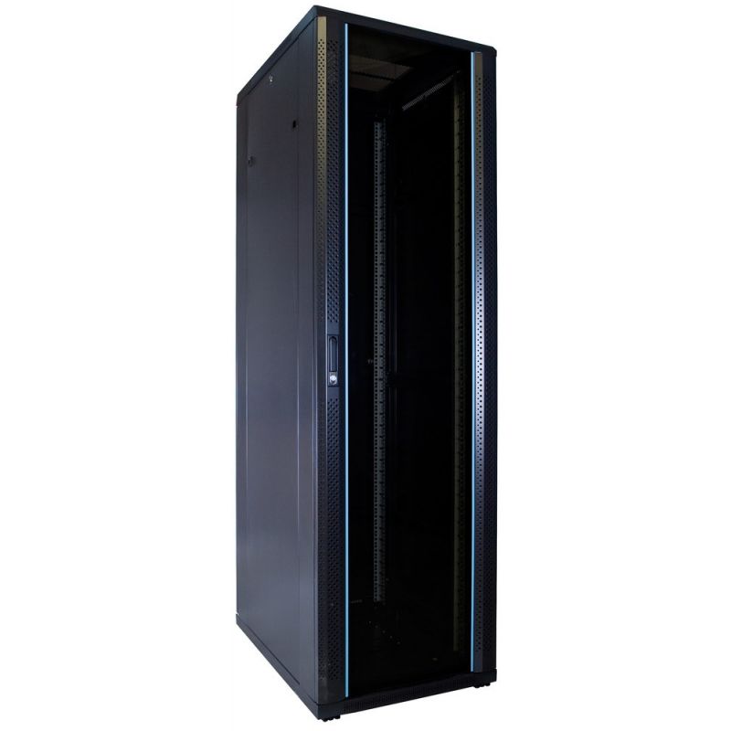 42 HE 19” Serverschrank, mit Glastür (BxTxH) 600 x 800 x 2000mm