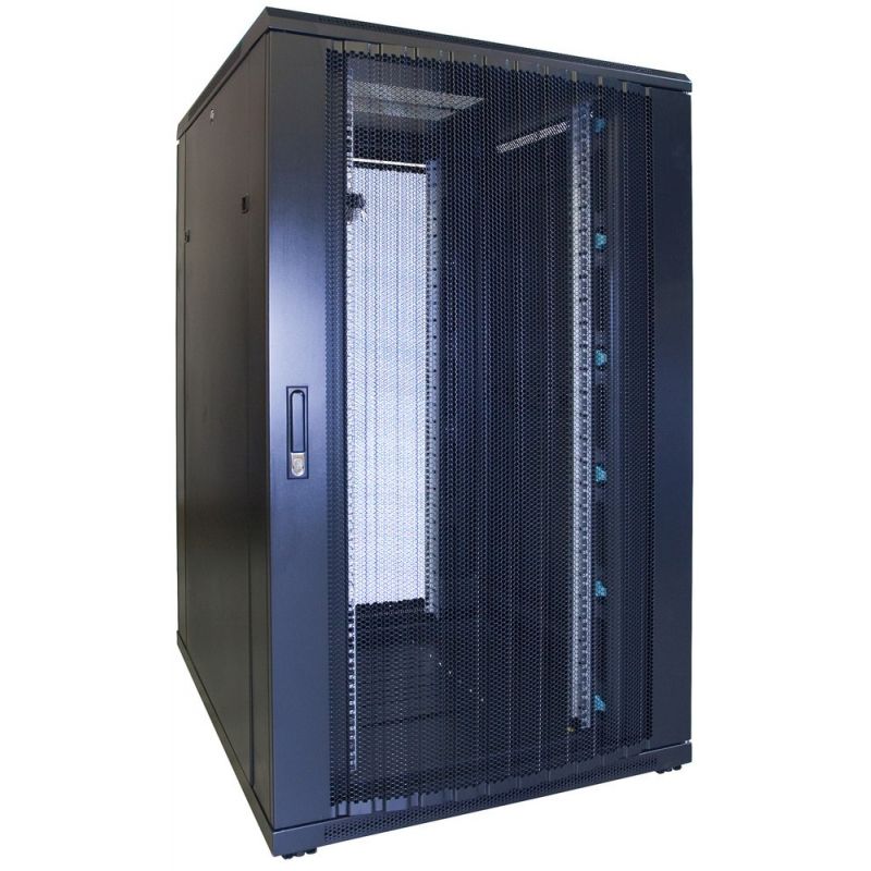 27 HE 19” Serverschrank, mit perforierter Fronttür (BxTxH) 800 x 1000 x 1400mm