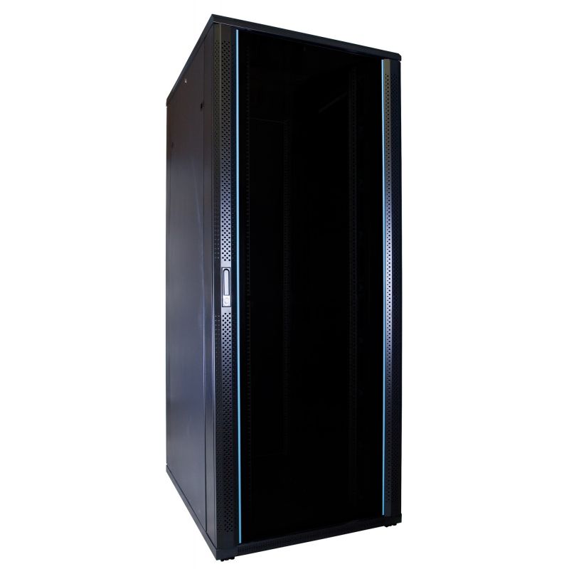 47 HE 19” Serverschrank, mit Glastür (BxTxH) 600 x 1000 x 2200mm